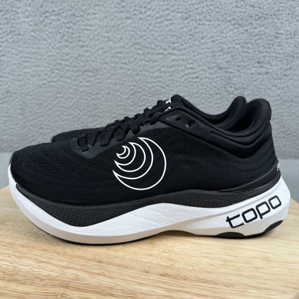 Topo Athletic Aura Womens Size 9 Black White 5mm Drop Road Running Shoes - Picture 4 of 13